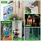2-Piece: Iron Plant Hanging Bracket Plant Hanger Wall Hooks