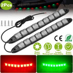 2-Piece: Navigation Marine Boat Strip 9 LED Lights