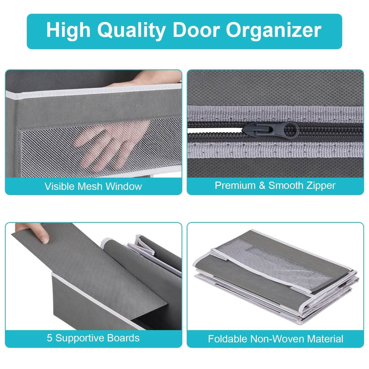 2-Piece: Over the Door Organizer 6-Tier Hanging Basket