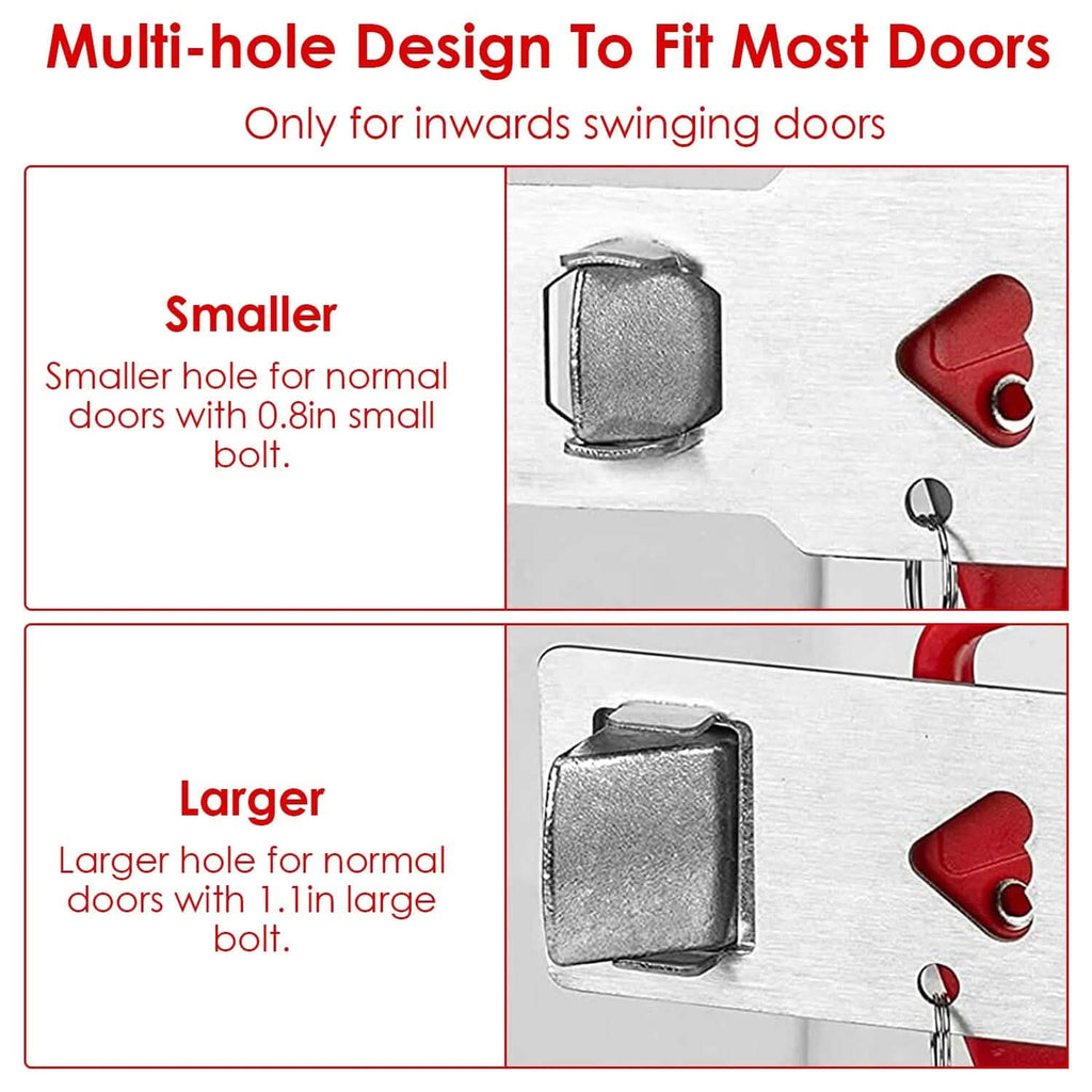 2-Piece: Portable Travel Door Lock Home Hotel Apartment Security Lock