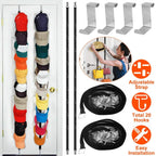 2-Piece Set: Cap Rack Holder Over the Door