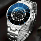 2-Piece Set: Exquisite Men's Quartz Timepieces And Fashionable Stainless Steel Watch Chains