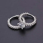 2-Piece Set: Fashionable Engagement Rings Adorned with Full Rhinestones