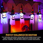 2-Piece Set: Glowing Ghost Witch Hat Halloween Decorations