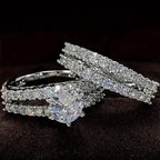 2-Piece Set: Gold Inlays with Zirconia Rings