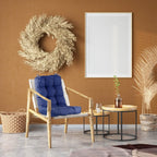 2-Piece Set: Rocking Chair Cushion with Non-Slip Ties Polyester Fiber Filling