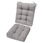 2-Piece Set: Rocking Chair Cushion with Non-Slip Ties Polyester Fiber Filling