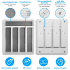 2-Piece: Silverware Utensil Organizer