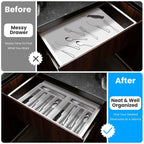 2-Piece: Silverware Utensil Organizer