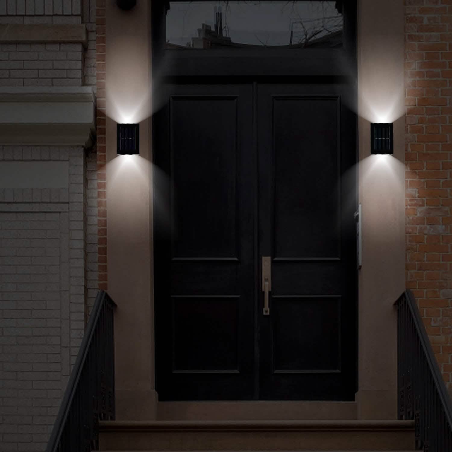 2-Piece: Solar Deck Outdoor Lights