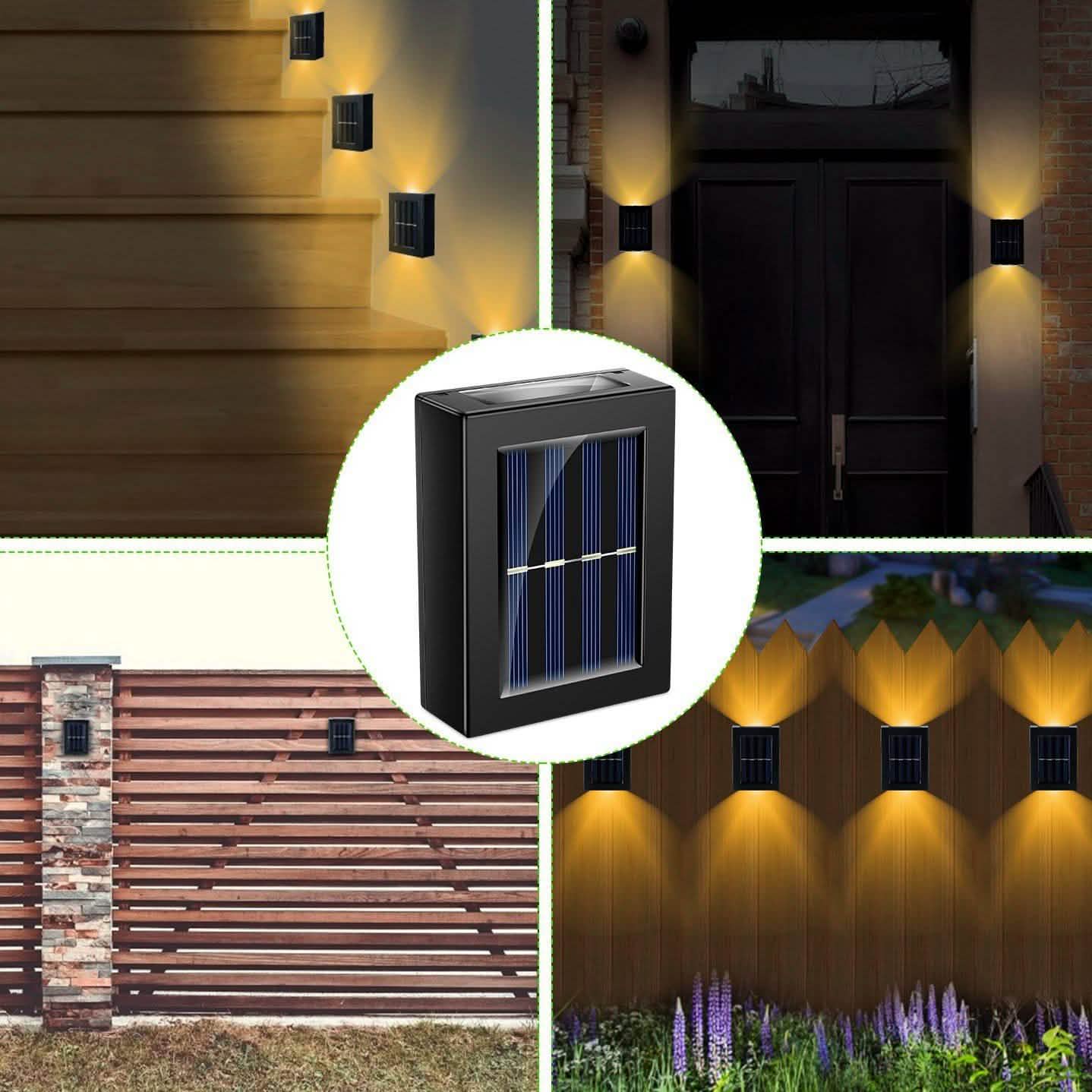 2-Piece: Solar Deck Outdoor Lights