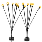 2-Piece: Solar Firefly Lights Swaying Decorative Pathway Lamp