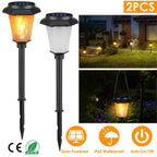 2-Piece: Solar Flame Torch Light