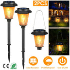 2-Piece: Solar Flame Torch Light