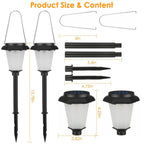 2-Piece: Solar Flame Torch Light
