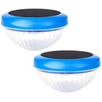 2-Piece: Solar Powered LED Pool Light Gradient Multicolor Changing
