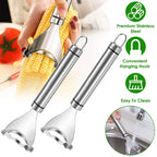 2-Piece: Stainless Steel Corn Cob Peelers