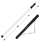 2-Piece: Telescoping Tarp Poles Portable Aluminum Awning Poles