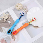 2-Piece Triangular Pet Toothbrush - Tartar Control for Healthy Teeth
