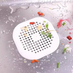 2-Pieces: Bathroom Kitchen Waste Sink Strainer Hair Filter Drain Net Catcher Cover