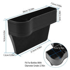 2-Pieces: Car Console Side Organizer
