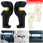 2-Pieces: Car Seat Headrest Hanger