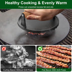 2-Pieces: Cast Iron Grill Press Pre-Seasoned Steak Weights Smash Burger Press