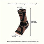 2-Pieces: Copper Adjustable Compression Ankle Guards