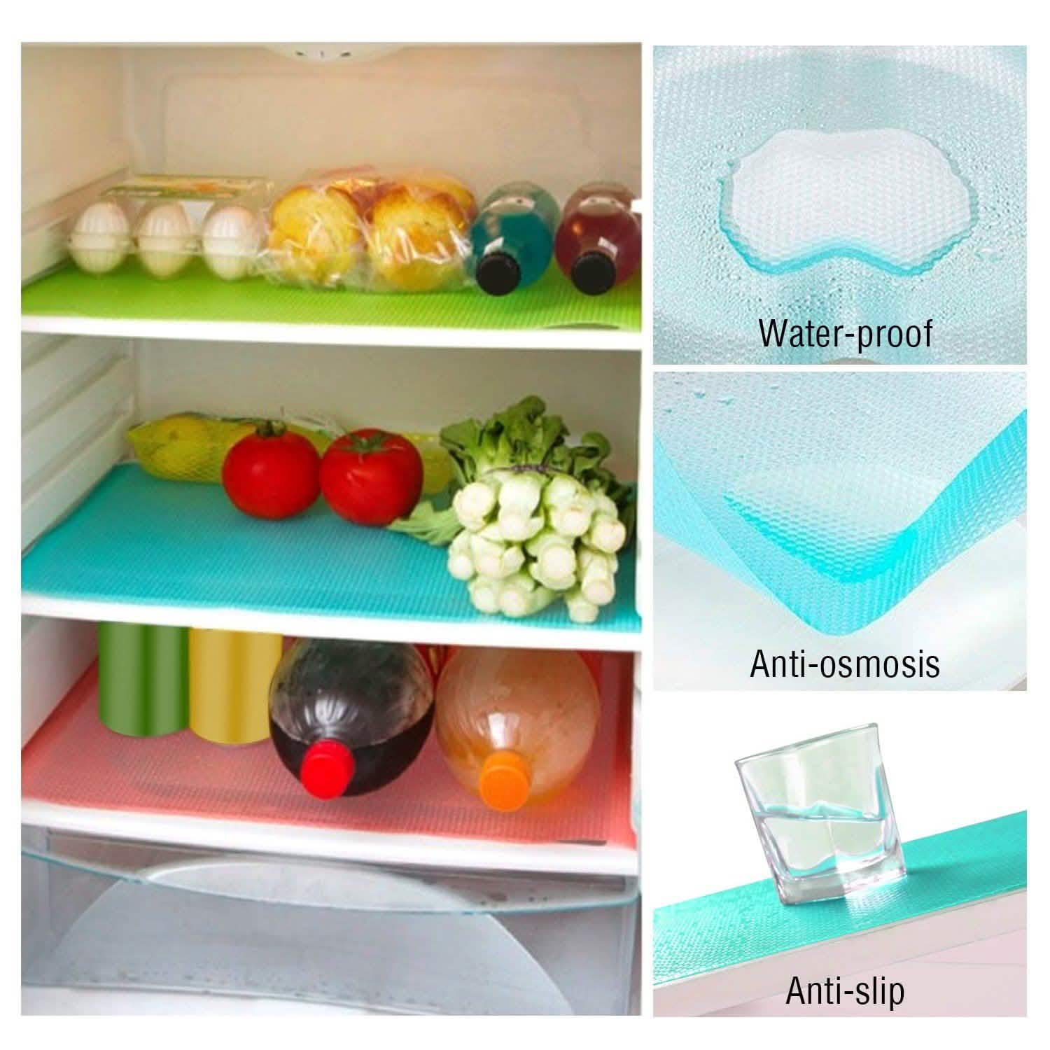 2-Pieces: Easy Clean Fridge Pads