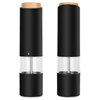 2-Pieces: Electric Salt and Pepper Grinder Battery Powered with Adjustable Coarseness