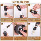 2-Pieces: Electric Salt and Pepper Grinder Battery Powered with Adjustable Coarseness