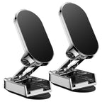 2-Pieces: Foldable Magnetic Car Phone Holder