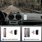 2-Pieces: Foldable Magnetic Car Phone Holder