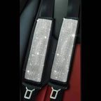 2-Pieces: Luxury Leather Seat Belt Protectors