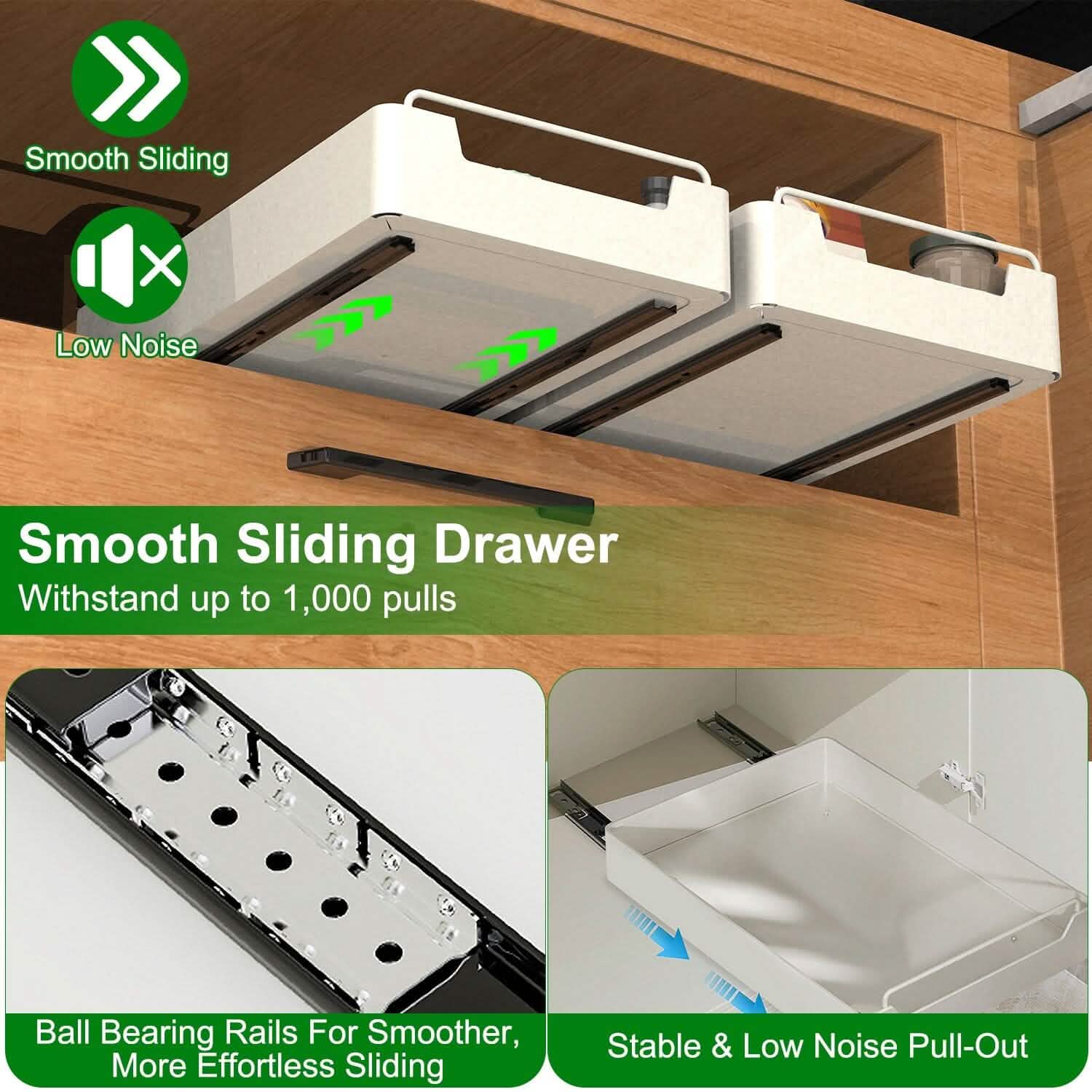 2-Pieces: Pull Out Cabinet Organizers