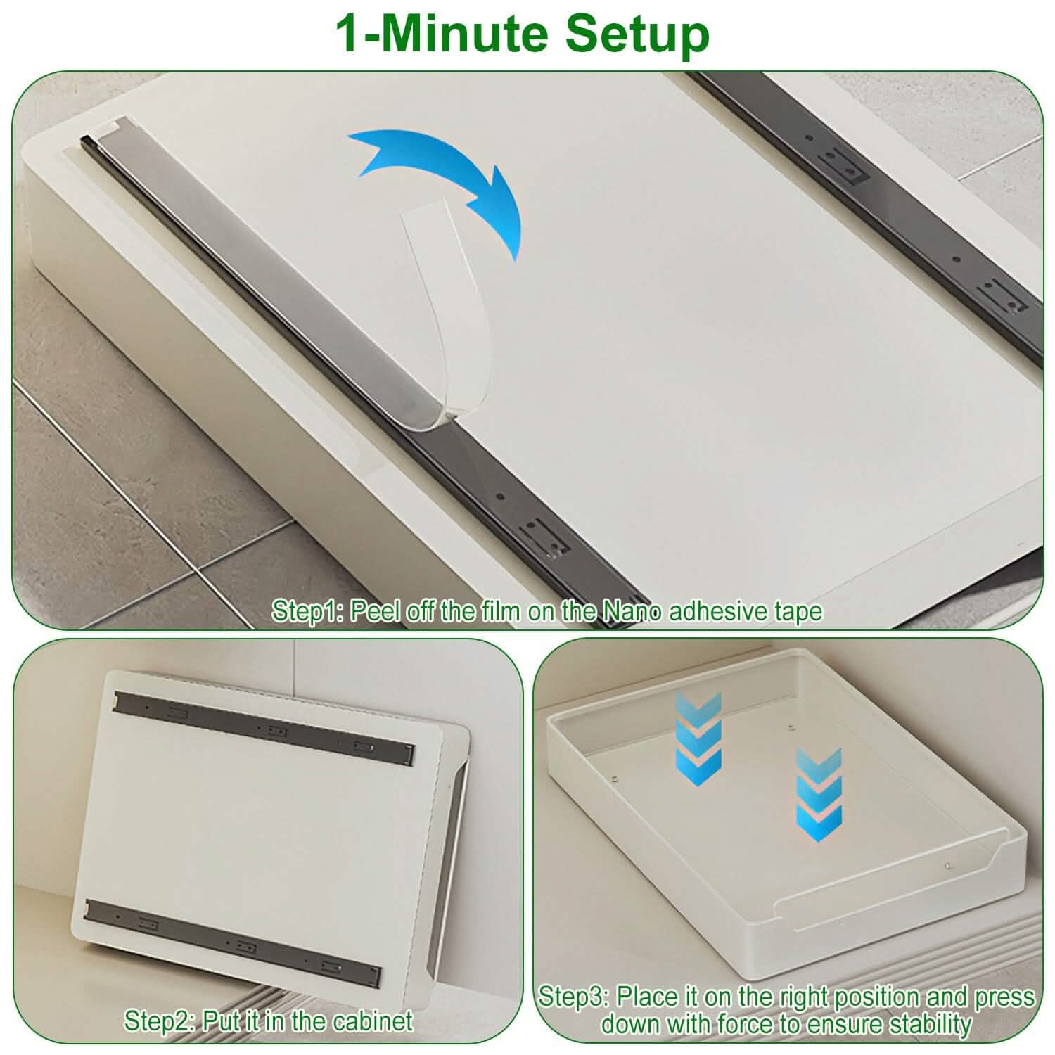2-Pieces: Pull Out Cabinet Organizers