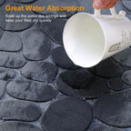2-Pieces Set: Bathroom Rugs Luxury Flannel Non-Slip