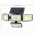 2-Pieces Set: Super Bright Solar Motion Sensor Outdoor Light