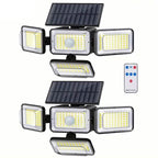 2-Pieces Set: Super Bright Solar Motion Sensor Outdoor Light