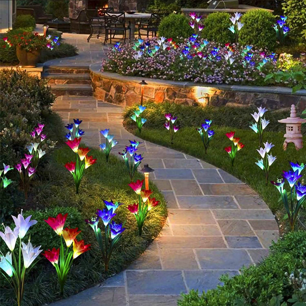 2-Pieces: Solar Garden Lights Outdoor