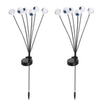 2-Pieces: Solar Scary Eyeball Lights Halloween Decoration Swaying Light