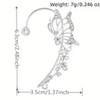2-Pieces: Trendy Minimalist Style Hip Hop Hollow Butterfly Ear Climber