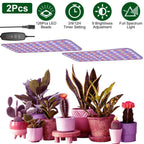 2-Pieces: Ultra-Thin LED Grow Lights for Indoor Plants with 126 LEDs