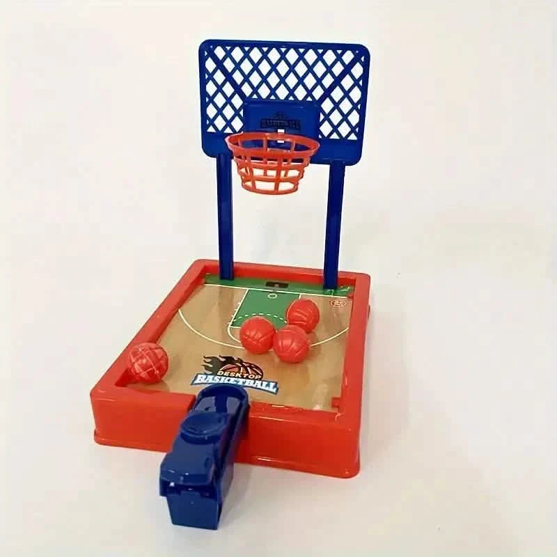 2-Player Finger Basketball Hoop Game - Tabletop Sports Toy for Youngsters Party Fun
