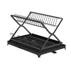 2-Tier Dish Drying Rack with Cup Holder and Drainboard