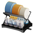 2-Tier Dish Drying Rack with Cup Holder and Drainboard