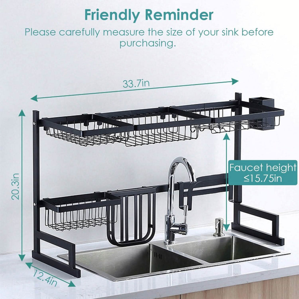 2-Tier Over the Sink Dish Drying Rack