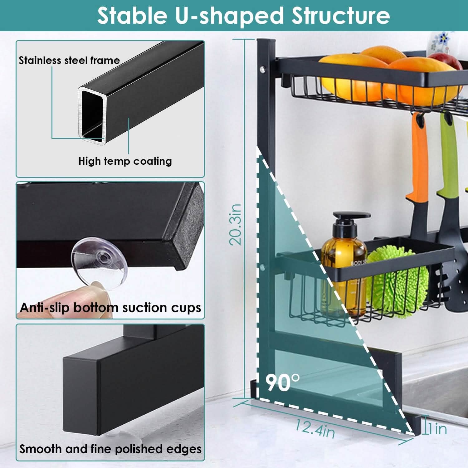 2-Tier Over the Sink Dish Drying Rack