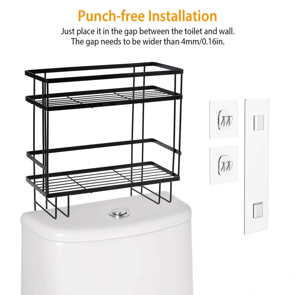 2-Tier Over the Toilet Storage Shelf Rack