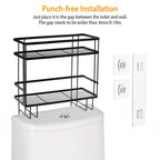 2-Tier Over the Toilet Storage Shelf Rack